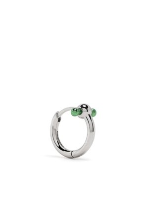 EÉRA 18kt white gold Bar mini hoop earring - Silver