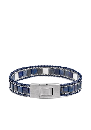 Nialaya Jewelry stud lapis lazuli bracelet - Blue