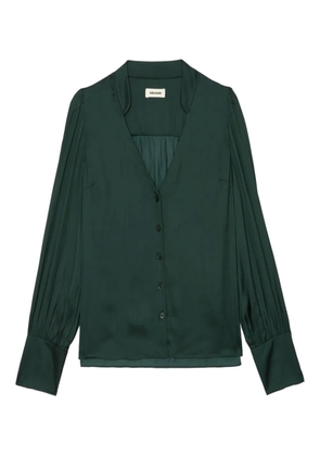 Zadig&Voltaire buttoned satin shirt - Green