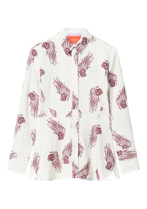 La DoubleJ Iris floral-print shirt - Neutrals