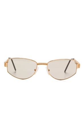 Tiffany & Co. Pre-Owned oval-frame sunglasses - Gold