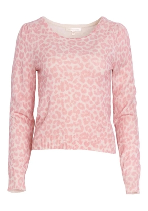 LoveShackFancy Margarita animal-patterned sweater - Pink