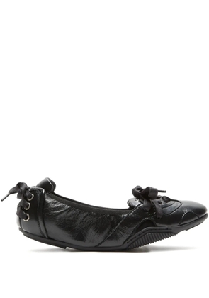Acne Studios lace-up leather sneakers - Black
