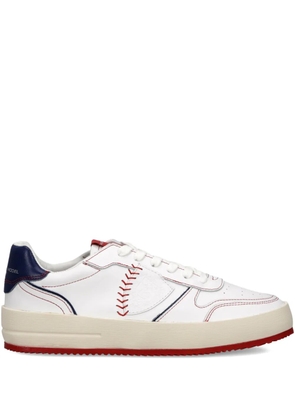Philippe Model Paris Nice baseball-stitch platform sneakers - White