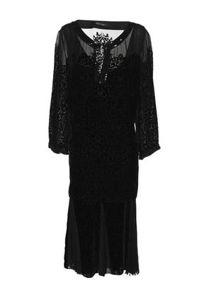 ELENA MIRO` long-sleeves midi skirt - Black