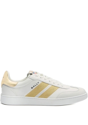 Bally stripe-detailing leather sneakers - White