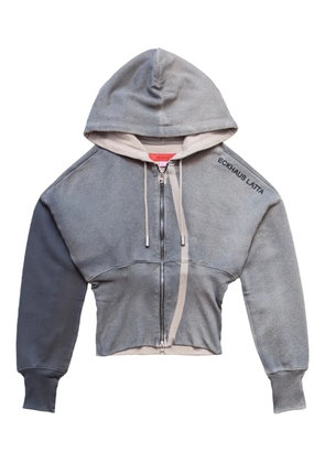 Eckhaus Latta Stadium Smog Snatched 'Grey' hoodie