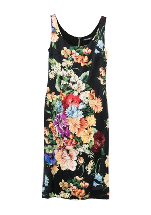 Dolce & Gabbana Pre-Owned floral midi dress - Black