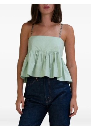 AZEEZA Rayna poplin tank top - Green
