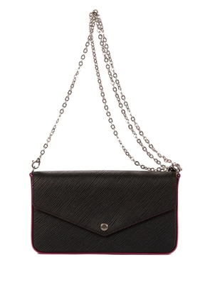 Louis Vuitton Pre-Owned 2000s embossed chain bag - Black