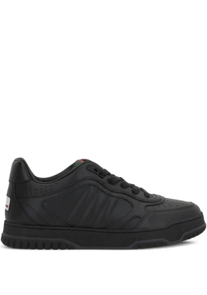 Gucci leather perforated sneakers - Black