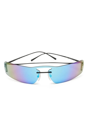 Prada Pre-Owned geometric-frame sunglasses - Blue