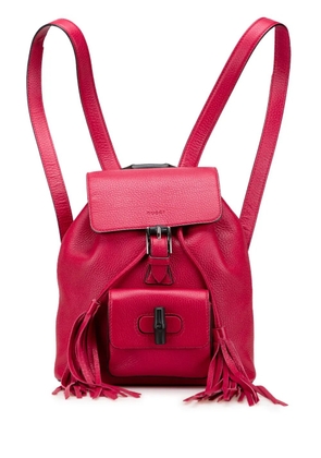 Gucci Pre-Owned 2000-2015 Leather Bamboo Daily backpack - Pink