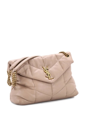Saint Laurent Pre-Owned Loulou Puffer Quilted Leather Medium shoulder bag - Neutrals