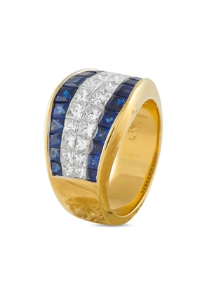 LB Exclusive diamond sapphire ring - Gold