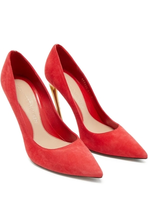 Alexander McQueen Pre-Owned suede pointed-toe pumps - Red