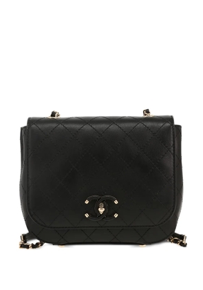 CHANEL Pre-Owned 2020s quilted chain-link shoulder bag - Black