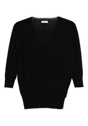 Dries Van Noten Pre-Owned 2010s V-neck short-sleeve sweater - Black