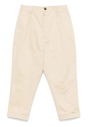 AMI Paris tapered cropped trousers - Neutrals
