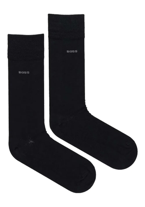 BOSS logo-embroidered socks - Black
