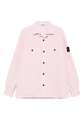 Stone Island corduroy patch-pocket shirt - Pink