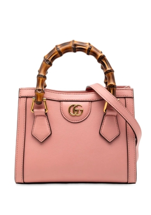 Gucci Pre-Owned 2016-2025 Mini Calfskin Bamboo Diana satchel - Pink