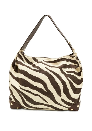 Michael Michael Kors zebra-pattern leather bag - Neutrals