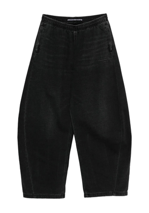 Alexander Wang elasticated-waist wide-leg trousers - Black