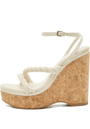 Jimmy Choo Pre-Owned Diosa wedge sandals - Neutrals