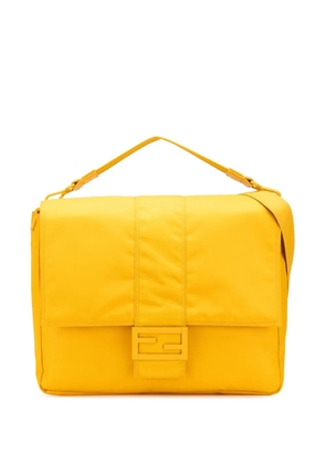 Fendi Pre-Owned 2010-2025 Large Econyl Nylon Baguette satchel - Yellow