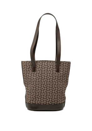 Celine Pre-Owned 2001 C Macadam Canvas bucket bag - Brown