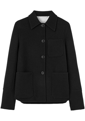 Jil Sander single-breasted virgin-wool jacket - Black
