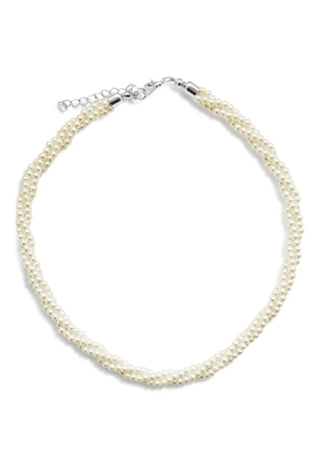 HZMER JEWELLERY pearl-embellished necklace - White