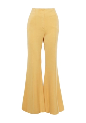 Celine Pre-Owned knitted wide-leg trousers - Yellow
