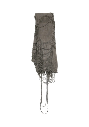 Forme D'expression Fiamma distressed scarf - Grey