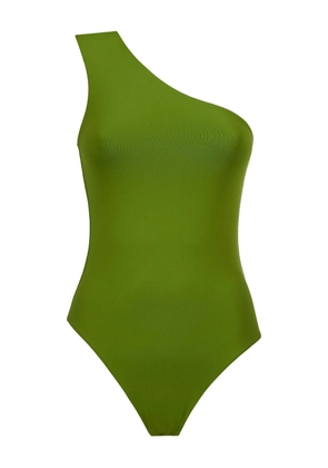 Taller Marmo Yacare one-shoulder fringed swimsuit - Green