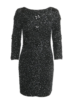Armani Vintage sequins beaded mini dress - Black