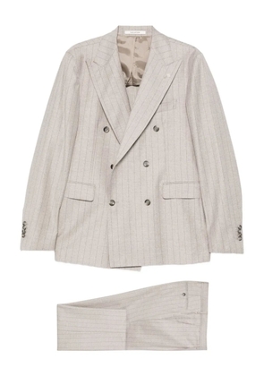 Tagliatore pinstriped blazer - Neutrals