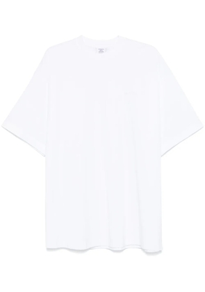 VETEMENTS logo-embroidered T-shirt - White
