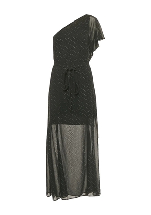 Maje one-shoulder maxi dress - Black