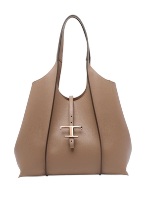 Tod's T timeless tote bag - Brown