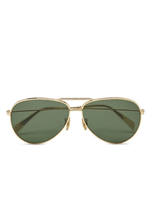 Celine Pre-Owned metal pilot sunglasses - Gold