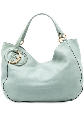 Gucci Pre-Owned 2016-2025 Medium Pebbled Calfskin Twill Tote shoulder bag - Green