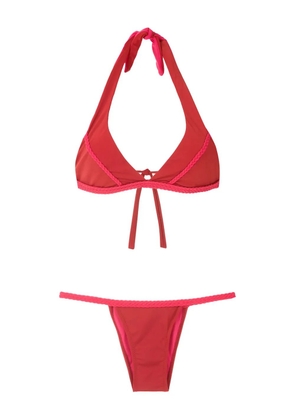Amir Slama braided-trim bikini set - Red
