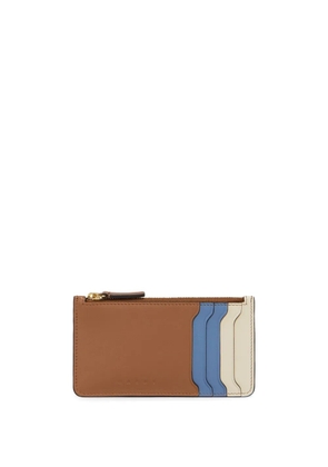 Marni logo-debossed cardholder - Brown