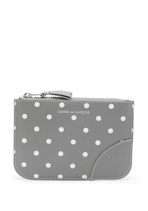 Comme Des Garçons Wallet polka-dot printed wallet - Grey