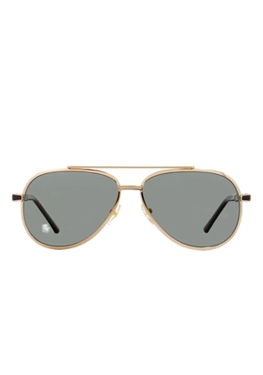 Montblanc pilot-frame sunglasses - Black