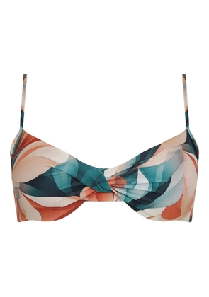 Lygia & Nanny Cassis printed bikini top - Green