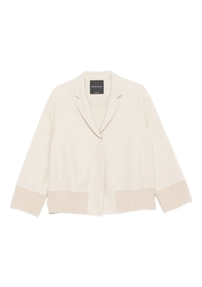 Rosso 35 ribbed-cuff button jacket - Neutrals