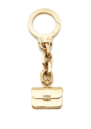 Celine Pre-Owned 2020s Triomphe metal keyring - Gold